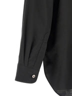 Schwarze Baumwollbluse