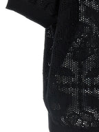 NUDE Black Cotton Cardigan