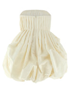 White Silk Short Dress