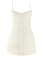 Zimmermann White Cotton Short Dress