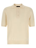 Beige Cotton Polo Shirt