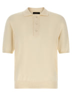 Beige Cotton Polo Shirt
