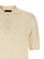 Beige Cotton Polo Shirt