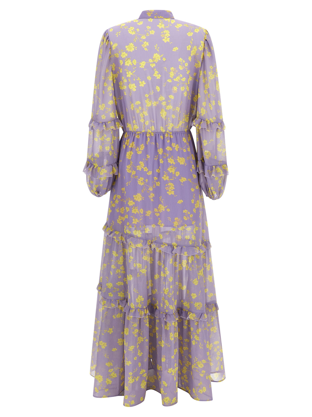 Purple Recycled Polyester Long Dress