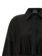 Black Polyester Short Dress