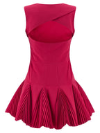 CATALINA Fuchsia Polyester Short Dress
