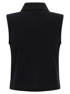 Saint Laurent Black Cotton Polo Shirt
