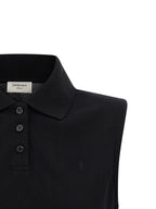Saint Laurent Black Cotton Polo Shirt