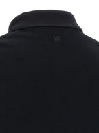 Black Cotton Polo Shirt