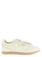 Autry Beige Cowhide Low Top Sneakers
