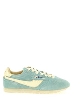 Autry Blue Cowhide Low Top Sneakers