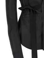 Rick Owens Black Lamb Leather Leather Jacket