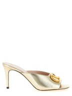 Valentino Garavani Gold Goatskin Stiletto Heel Sandals