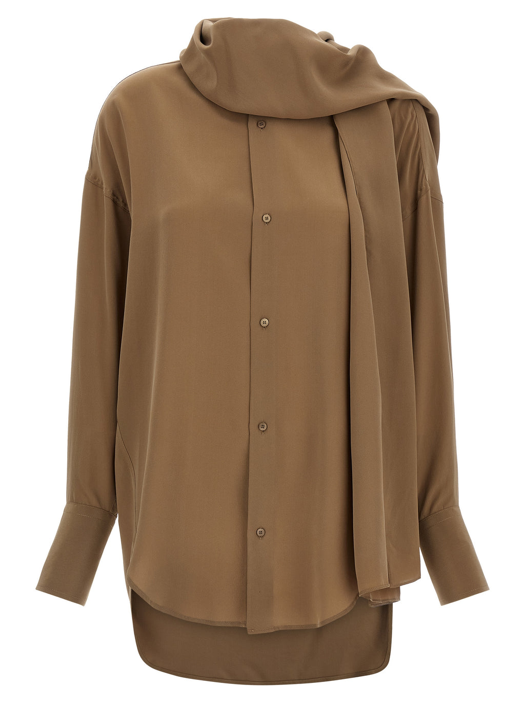 Brown Silk Blouse