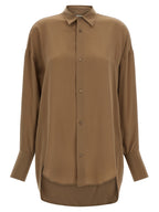 Brown Silk Blouse