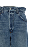 Agolde Blue Cotton Straight-Leg Jeans
