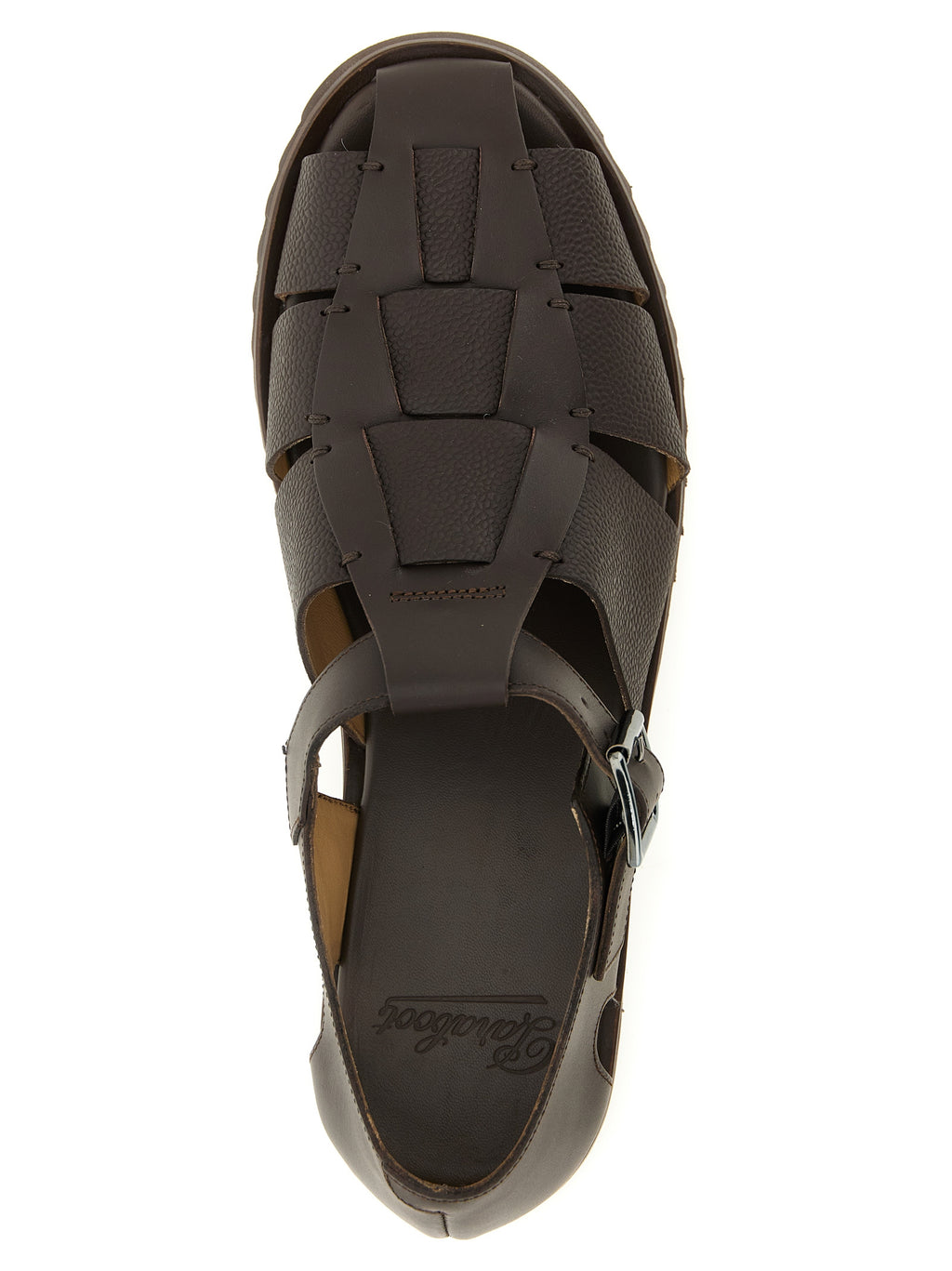 PARABOOT Brown Calfskin Flat Sandals