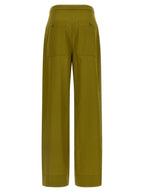 MAISON JEJIA Bicolor Silk Casual Pants