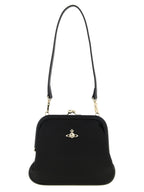 Vivienne Westwood Black Viscose Clutch Bag