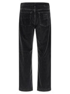 Fendi Gray Cotton Casual Pants