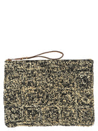 Ibeliv Bicolor Raffia Clutch Bag