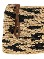 Ibeliv Multicolor Raffia Clutch Bag