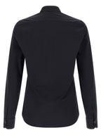 Kiton Blue Cotton Blouse