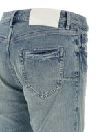 PURPLE Blue Cotton Skinny Jeans