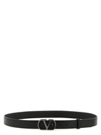 Valentino Garavani Black Calfskin Regular Belt