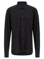 Kiton Black Cotton Blouse