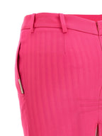 The Attico Fuchsia Virgin Wool Midi Skirt
