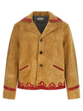 BODE Beige Cowhide Leather Jacket