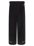 BODE Black Cotton Casual Pants