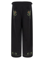 BODE Black Cotton Casual Pants