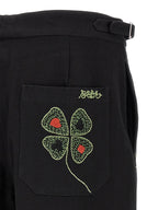 BODE Black Cotton Casual Pants