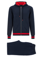Kiton Blue Cotton Sweatsuit