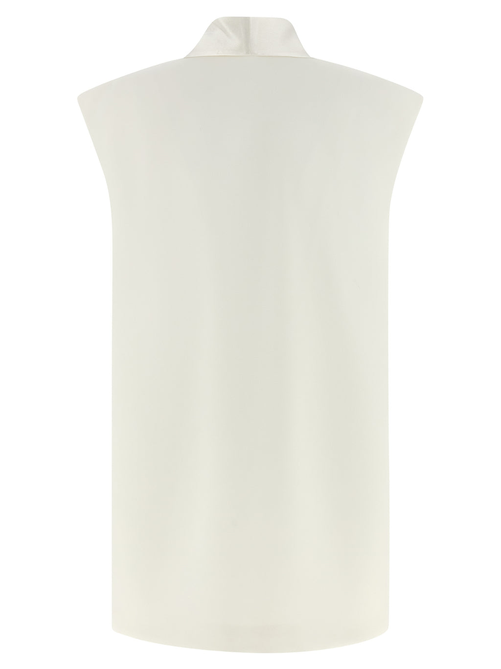 DI.LA3 PARI' White Viscose Sleeveless Jacket