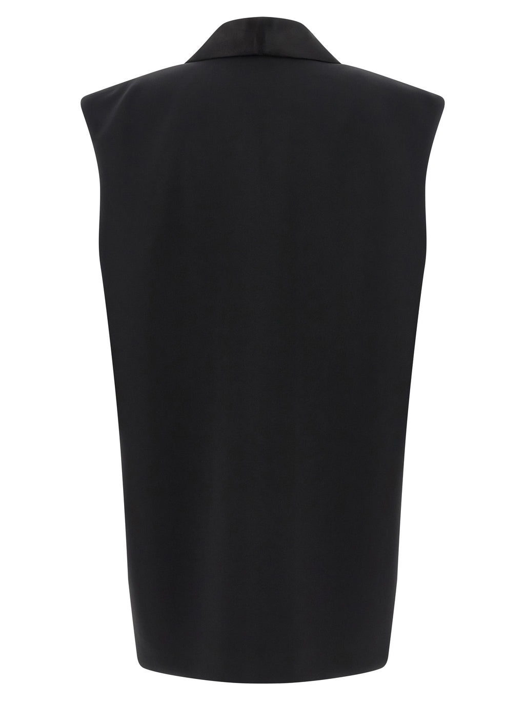 DI.LA3 PARI' Black Viscose Sleeveless Jacket