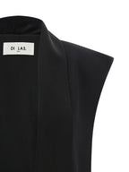 DI.LA3 PARI' Black Viscose Sleeveless Jacket