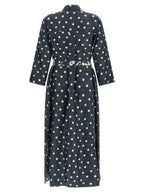 'S Max Mara Blue Silk Midi Dress