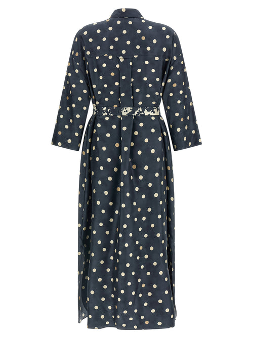 'S Max Mara Blue Silk Midi Dress