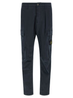 Stone Island Blue Cotton Cargo Pants