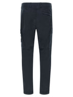 Stone Island Blue Cotton Cargo Pants