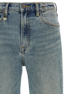 R13 Blue Cotton Flared Jeans