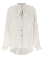 DI.LA3 PARI' White Silk Blouse