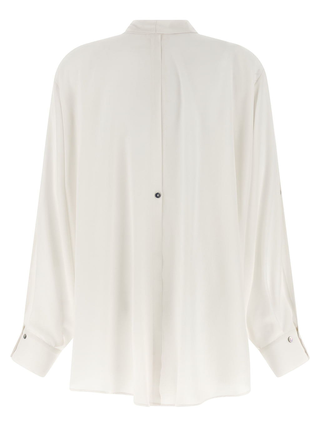 DI.LA3 PARI' White Silk Blouse
