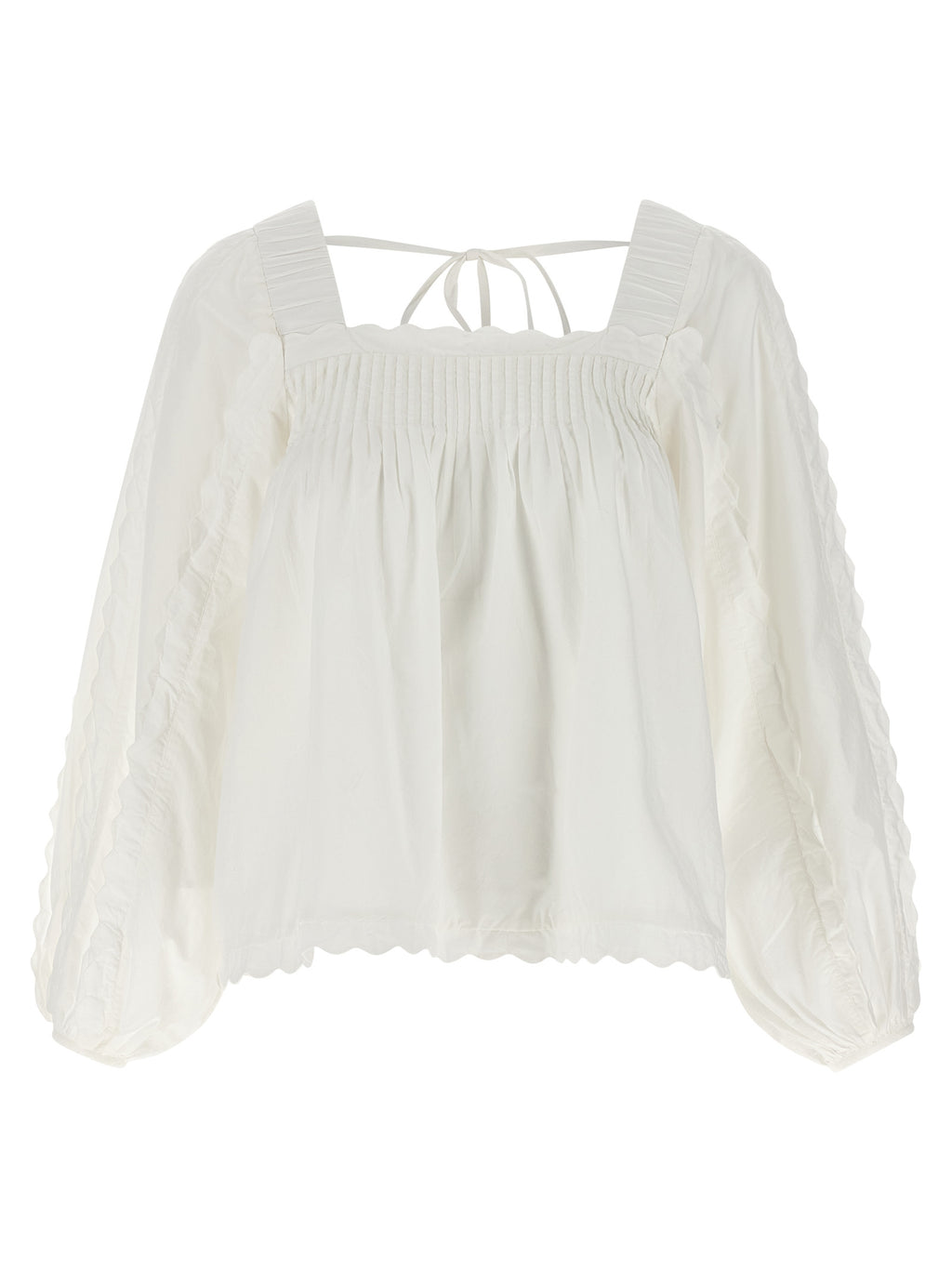 FARM RIO White Cotton Blouse