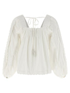 FARM RIO White Cotton Blouse