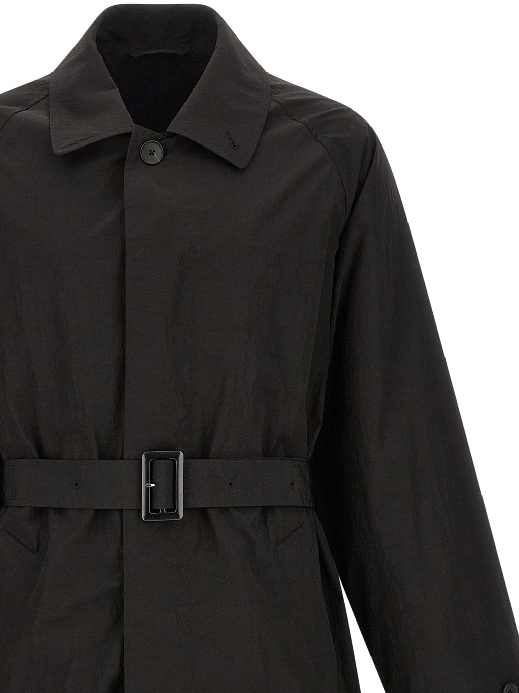 SSSTEIN Black Polyester Coat