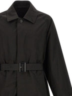 SSSTEIN Black Polyester Coat